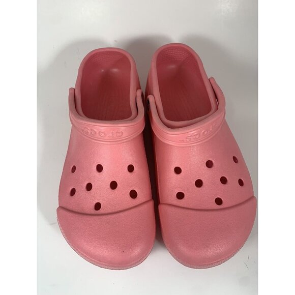 Pink Crocs Comfort Rubber Clogs Water unisex Shoes Women size 12-14 Men 10-11 - Picture 3 of 10